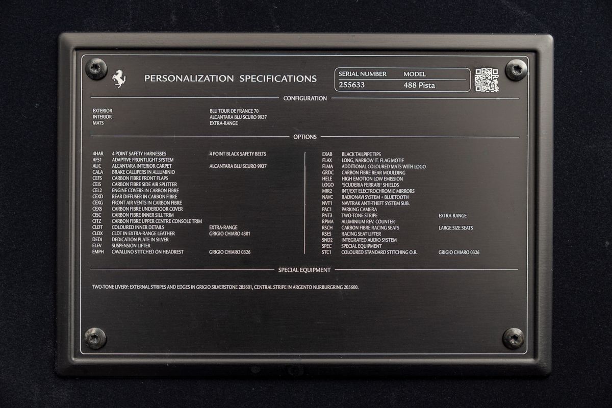 2020 Ferrari 488 Pista